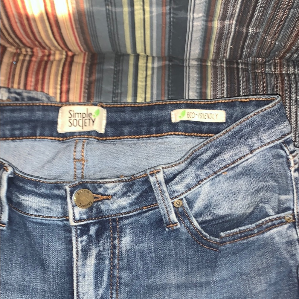 Simple Society High Rise Eco-Friendly Blue Jeans